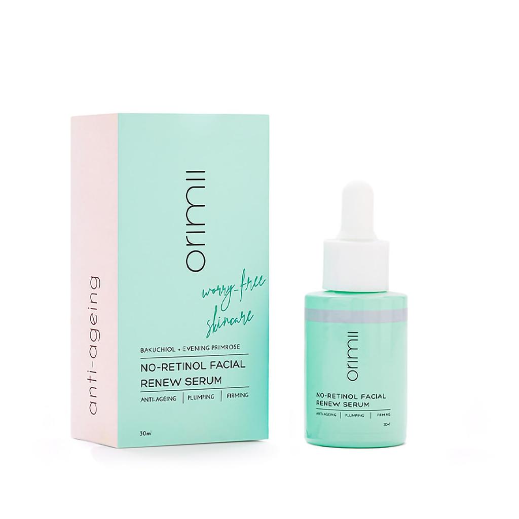 Orimii No Retinol Face Serum with 1% Bakuchiol 30ml | Anti Ageing Oil Serum To Reduce Wrinkles & Fine Lines