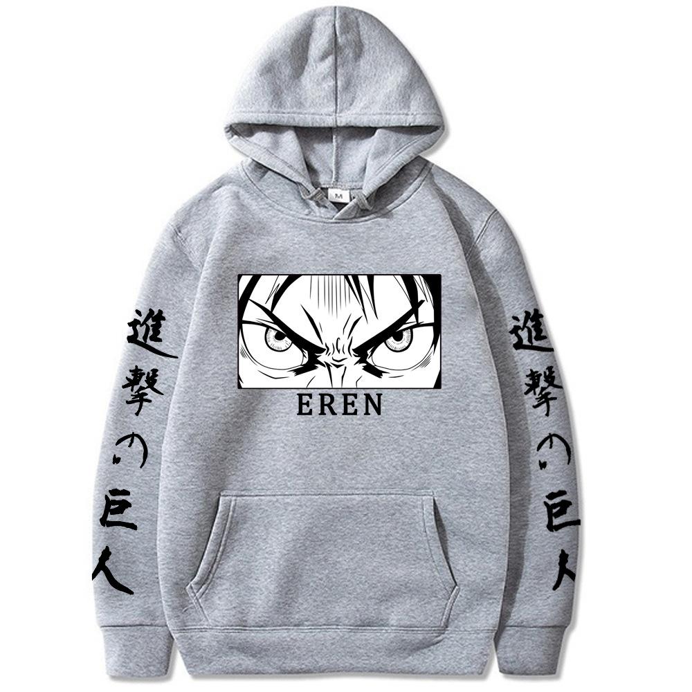

Attack on Titan Eren Yeager Men s Hoodie Vintage Unisex Pullover Men Vintage Graphic Hoody Tops Oversize Streetwear Clothing 3XL