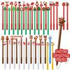 5-30Pcs Mixed Christmas Gel Pen Cartoon Santa Claus Snowman Black Ink Writing Pen Student Stationery Supplies Kids New Year Gift