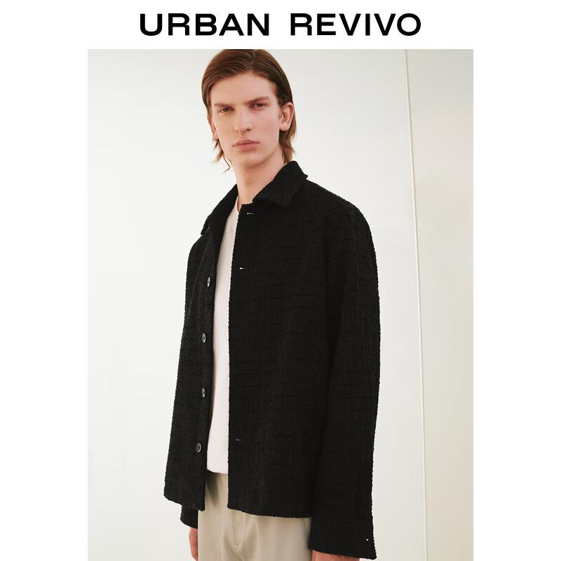 UR Men's Textured Loose Fit Jacket