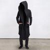 Heren herfst winter windjack mode hoodie effen kleur lange mouw Koudbestendig mannelijke lange jas met capuchon