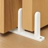 4pcs with Screws Sliding Closet Door Floor Guide Wear-resistance Universal Closet Door Hardware Rounded Corner