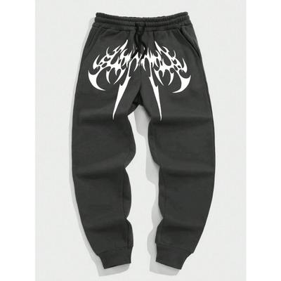 Fitness Sports High Street Y2K  Men Women Loose Fit Dragon Soul Dark Trendy Streetwear Casual Joggers Trousers