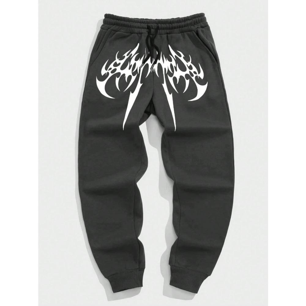 Fitness Sports High Street Y2K Men Women Loose Fit Dragon Soul Dark Trendy Streetwear Casual Joggers Trousers