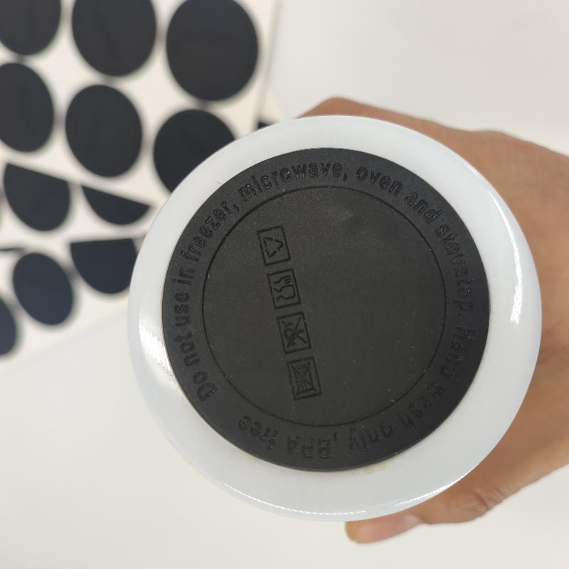 10 Stück Runde Gummiuntersetzer Selbstklebende Tassenbodenaufkleber Rutschfest Hitzebeständig Becher Tasse Schutzpads