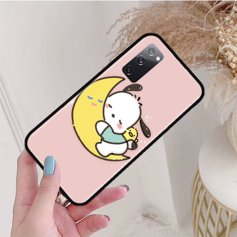 Black Case for Xiaomi Poco X6 X4 M5 M6 F5 F6 C65 C55 C50 C51 C40 Pro Redmi 14C A3X 13C 12C 11T 10A 9C Note 7 6 8A Plus L-29 Cute Pochacco