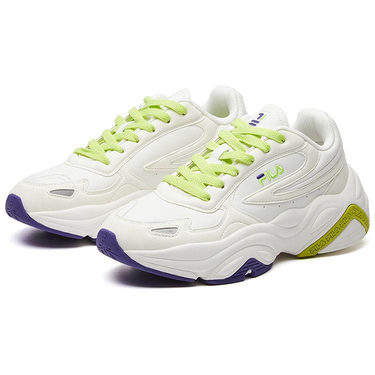 Fila Modern Chic Leather Comfortable Low-Top Lifestyle Sneakers Women Sneakers White Yellow F12W111123FSW
