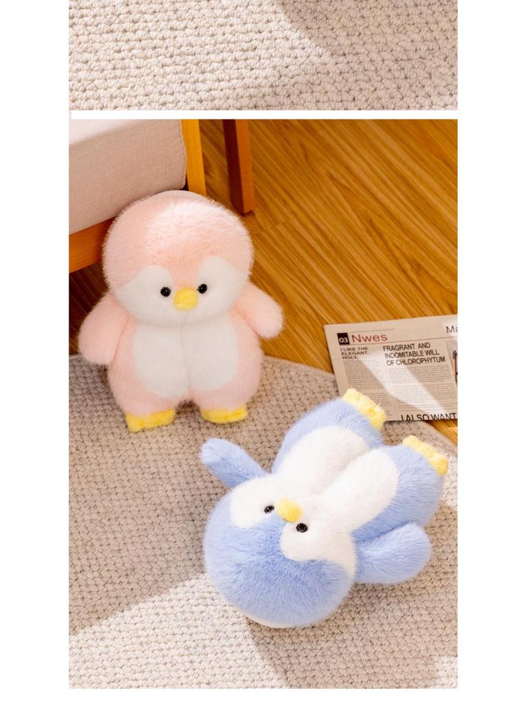 Women's Cozy Penguin Fuzzy Slippers - Non-Slip Soft Sole, Heel-Covered, Cotton House Shoes, Couple Style