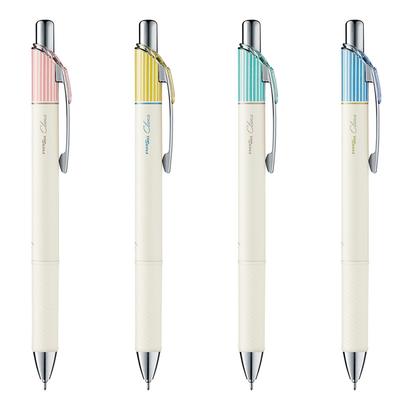 Pentel EnerGel Clena Gel Ink Ballpoint Set of 4 0.5mm Pen, Black, BLN75L4STAMZ,