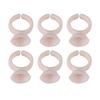 3 Types 100pcs Silicone Semi Permanent Tattoo Ink Ring Cup for Pigment Holder