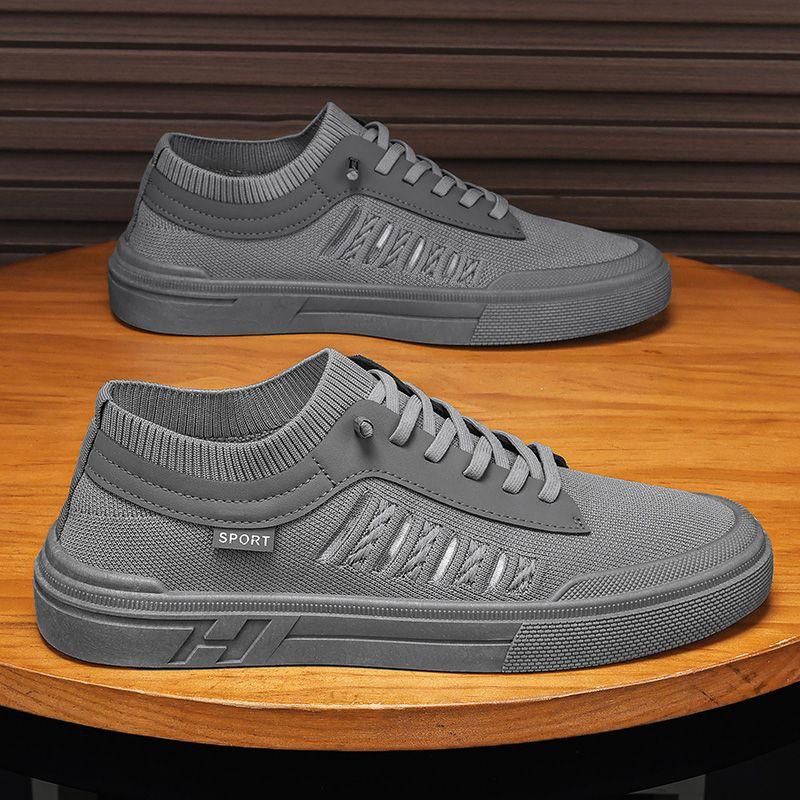 Summer Men's Shoes Breathable Mesh Thin Anti Odor Sneakers for Men's Drivers Driving and Stomping Socks Shoes