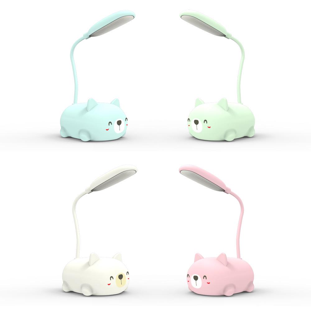 Creative Cartoon LED Foldable Table Lamp - USB Rechargeable Eye-Protecting Book Light