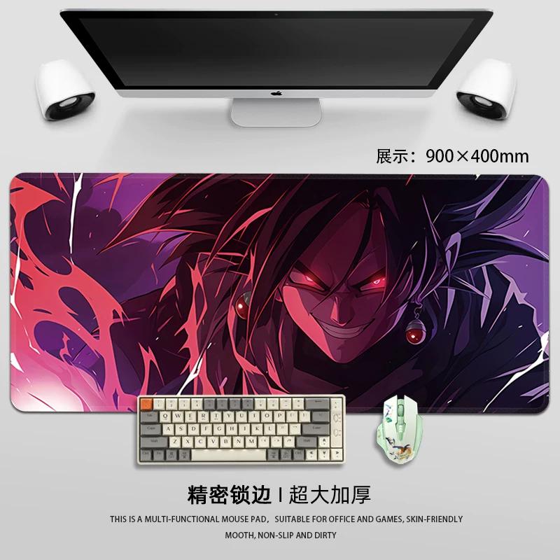 Men Boys Mouse Pad Cartoon Anime Dragon Ball Leather Mouse Pad Son Goku High Definition PrintingPad Large Game Mouse Pad Laptop Keyboard Pad