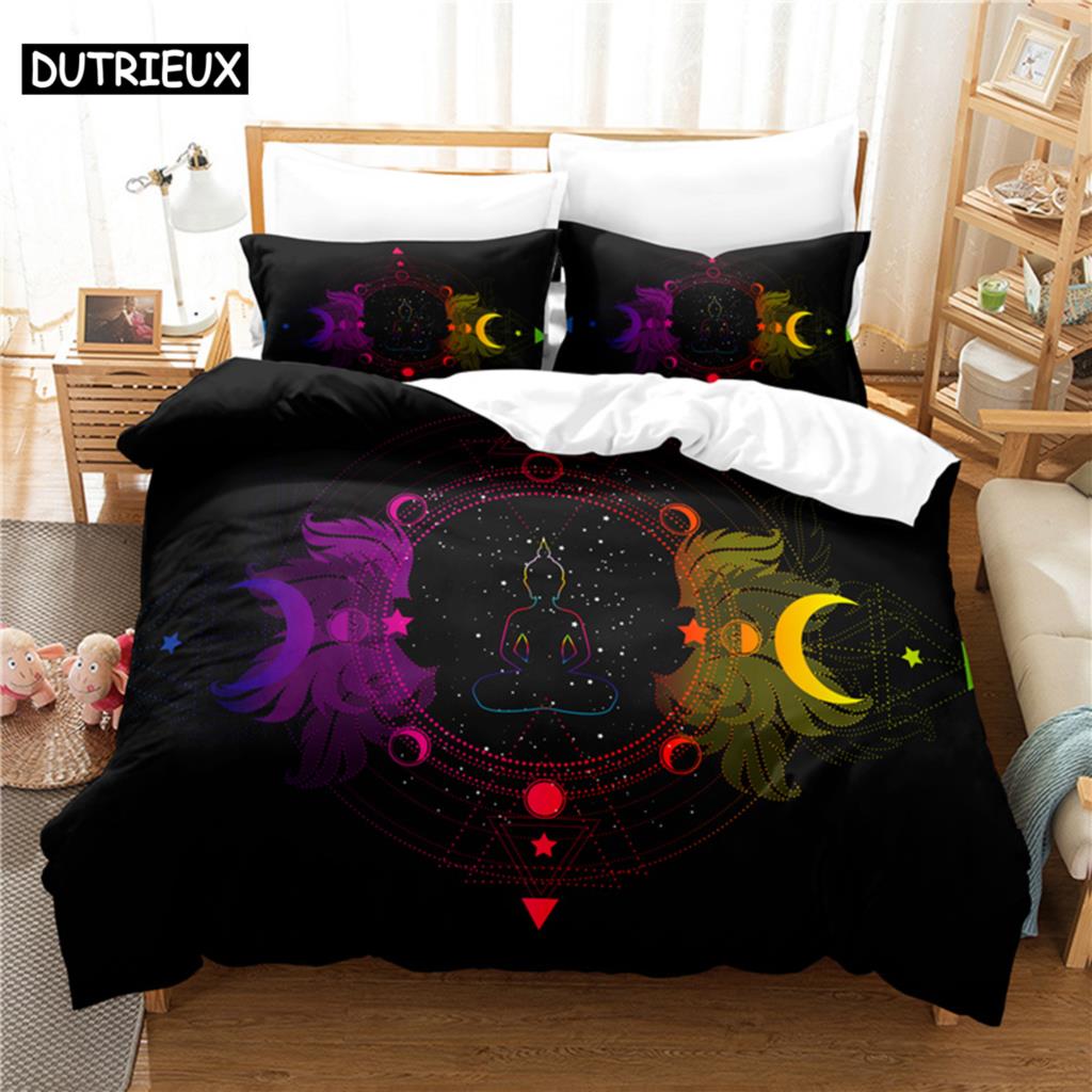 Buddha Quilt Cover Package Queen Dimension Size Single Size Size Full Size Bed 220x240cm Single Size King Dimension Full Bedding Sets Quilt Case