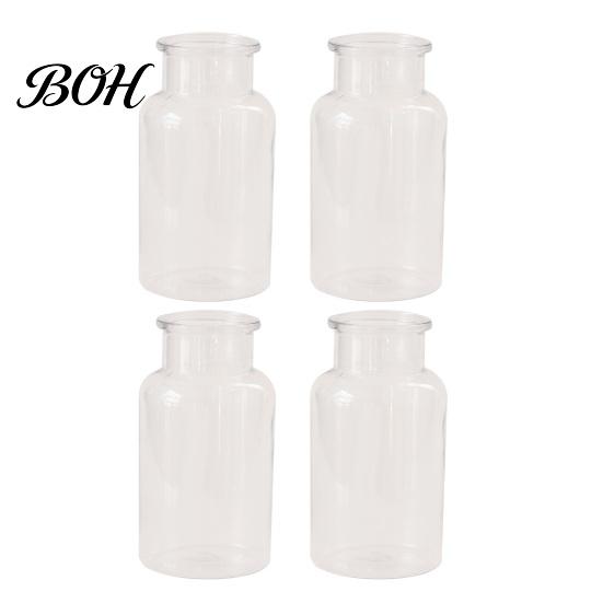 Stylish Table Centerpiece Small Vases for Flowers, Mini Clear Glass Bud Vases, Flowers Flower Vase Wedding Home Decor, Housewarming Gift Decorative