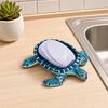 Turtle Soap Box, with Drainable Design, Resin Tortoise Soap Dish, Durable Decorative Soap Saver for Bathroom Kitchen Countertop
