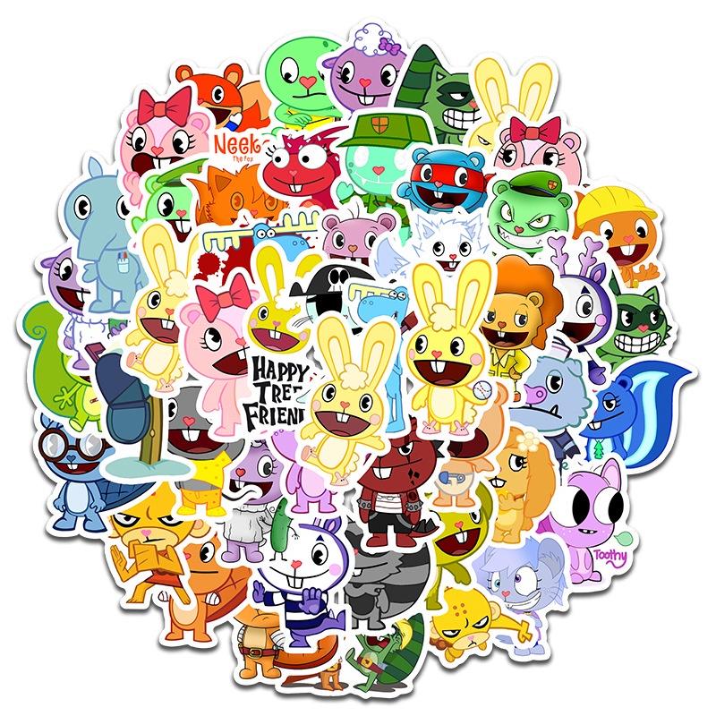 

Happy Friends Tree Cute Cartoon Graffiti Decoration Guitar Electric Car Mobile