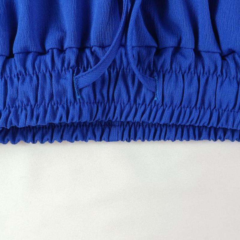 Jesienno-zimowa luźna, elastyczna, pognieciona koszula z długim rękawem, spodnie z szerokimi nogawkami, komplet wypoczynkowy damski dwuczęściowy