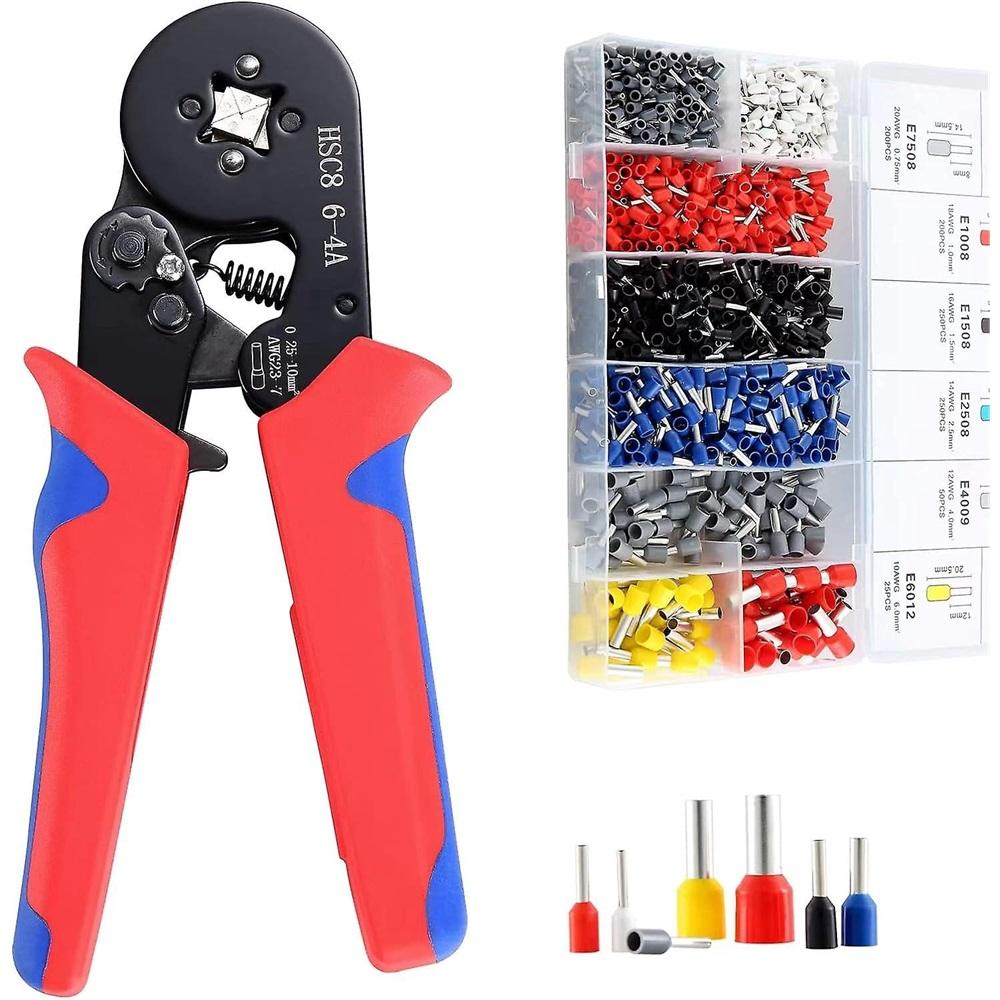 

Crimping Pliers, Hsc8 6-4 Crimping Pliers, 1200 Electrical Crimp Terminals 0.25-10mm-lug Crimping Pliers, Multipurpose Crimping Pliers