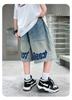 Pantaloncini di jeans estivi a lunghezza media per ragazzi 2026 - Alla moda, Leggeri per bambini più grandi
