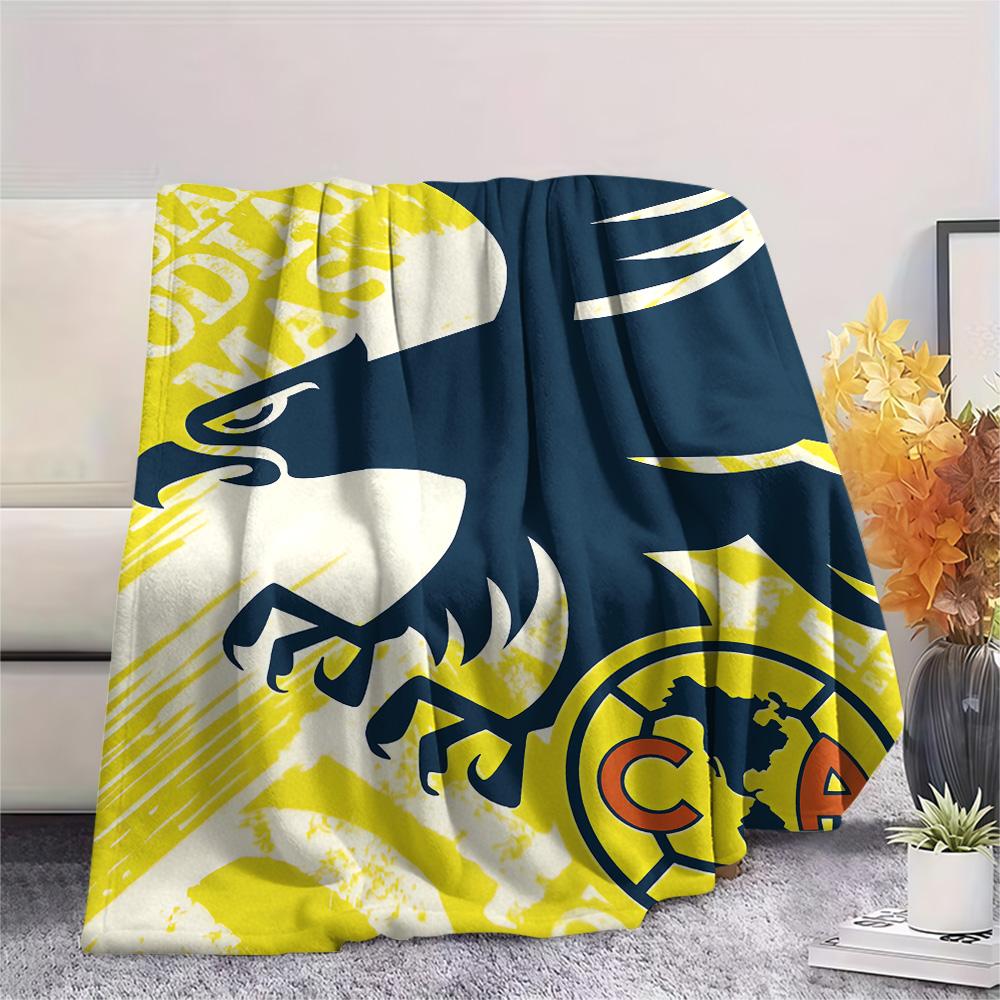 Club America Print Flannel Blanket, High quality Comfortable for All Seasons, Home Decor, Warmth and Comfort, Perfect for Christmas Gifts