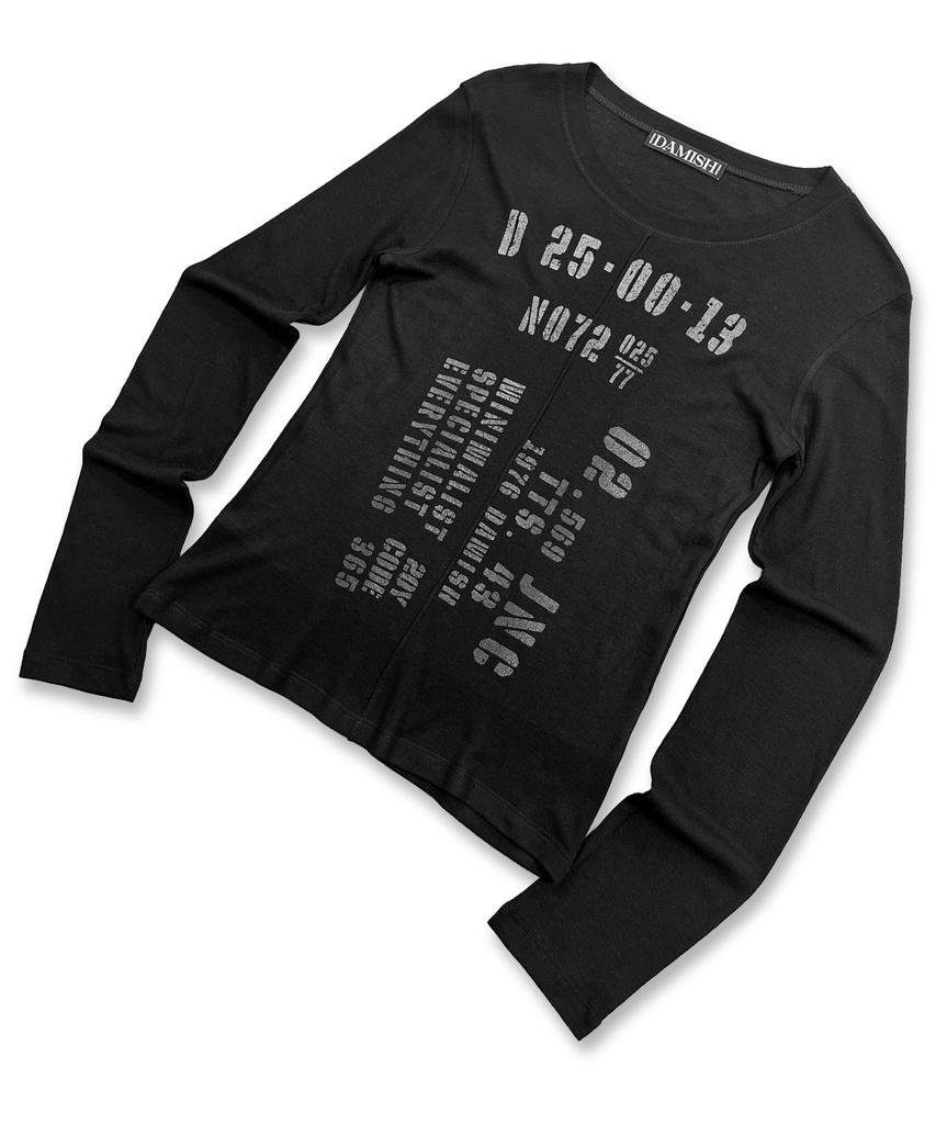 Damiswi Stencil Numbering Long Sleeve_Black