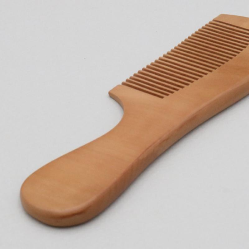 Daiso Peach Wood Handle Comb