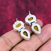Tiger Eye Handmade Gemstone Earrings, 925 Solid Sterling Silver Earrings Antique Jewelry, For Engagement Gift