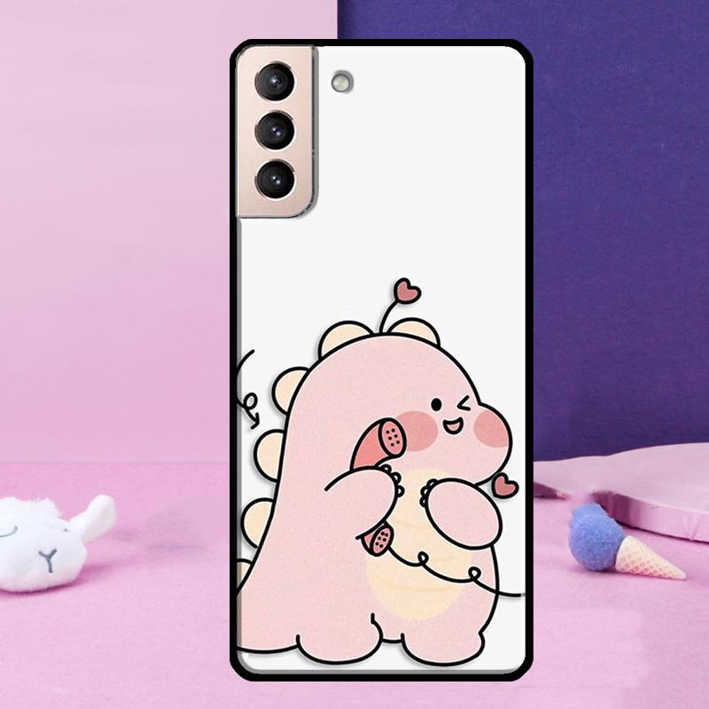 Couple Matching Cute Dinosaur Case For Samsung Galaxy S23 S22 Ultra S21 S20 FE Note 10 20 Ultra S8 S9 S10 Plus Cover