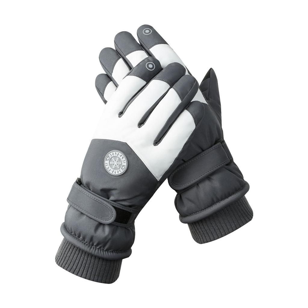 Ski Gloves for Men and Women Outdoor Cycling  Touch Screen  Warm  Fleece and Thickened Gloves  Waterproof and Anti Slip