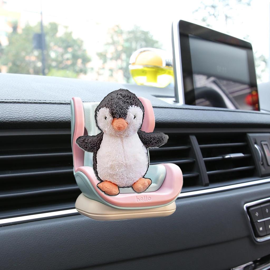 Durable Doll Car Seat Plush Doll Car Safety Seat Small Stuffed Toy Air Vent Carseat Cartoon Chair Model For Dressing Table