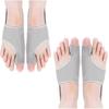 HYGGEAR Hallux Valgus Corrector Adjustable Toe Separator Corrector with Silicone Pads for Big Toe Bunion (Grey X 2 Pairs) 2025