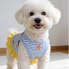 Starfish Pattern Dog Striped Dress Breathable Summer Dog Costume  Spring Summer