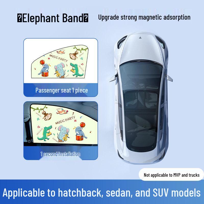 

Sedan Window Sunshade - Heat Insulation & Privacy Curtain for Car Interior