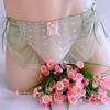 Men Frilly Lace Ruffle Sissy Pouch Panties Japanese Maid Cosplay Crossdress Lingerie Mesh Transparent Briefs Mtf Sweet Underwear