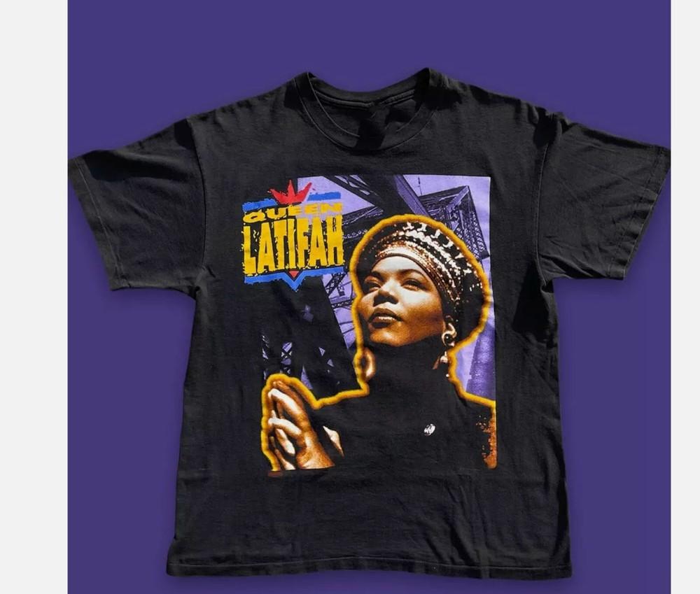 vtg Queen Latifah black T-shirt Unisex All sizes S to 45Xl Unisex T-Shirt S