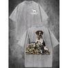 European sizes Men'S T-Shirt with a Hunting Design, Perfect for Outdoor Activities, Streetwear, And Sports, Ideal for Friends And Family