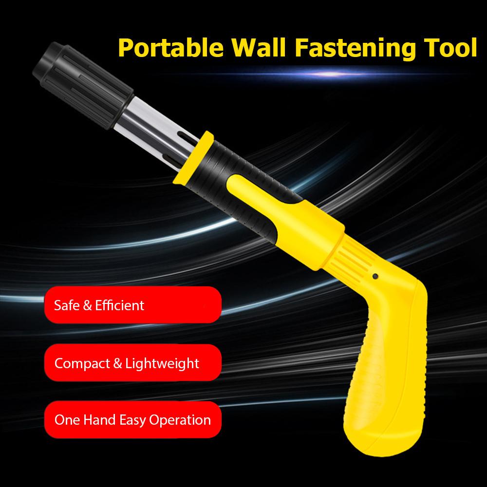 Nail Wall Fastening Tool Kit Portable Manual Nailing Gun Low Noise Steel Nail Shooting Machine for