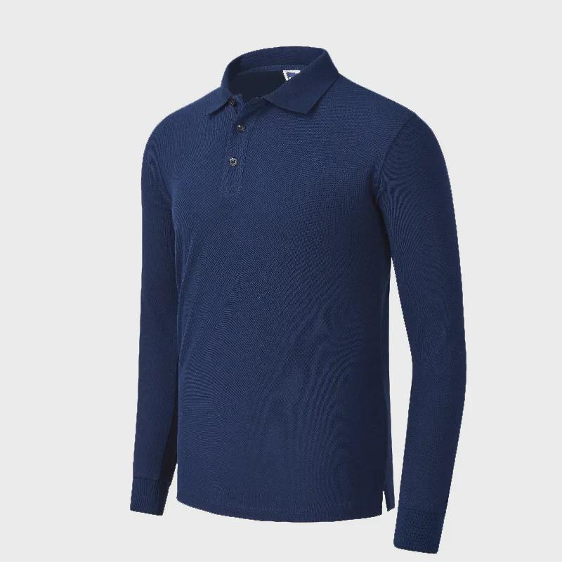 Custom Embroidered Long Sleeve Polo Shirt with Logo