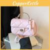 Color Solid Handheld Square Single Shoulder Crossbody Bag Women Fashion Gift