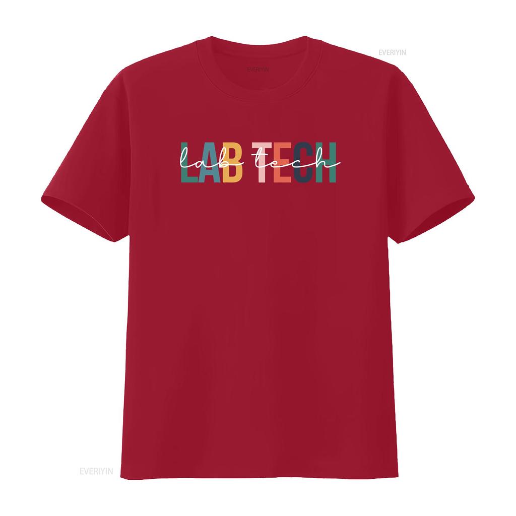 Lab Tech T Shirt Medical Laboratory Science Microbiologist Life Vintage Breathable Top For Everyday Wear Unisex Fashion