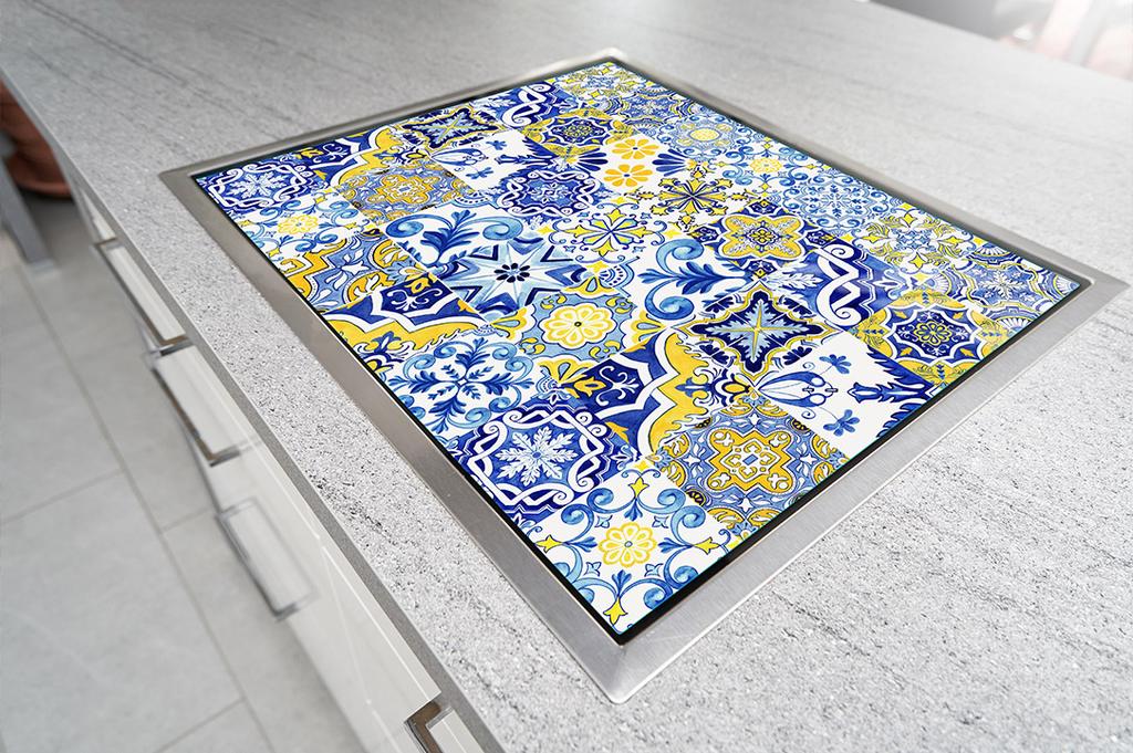 SZKLANA PŁYTA OCHRONNA NA KUCHENKĘ 70x52 MOZAIKA