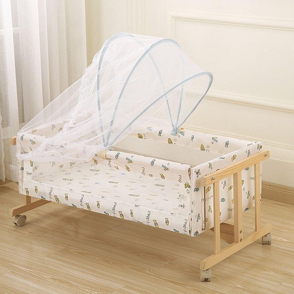 Full-coverage Baby Cot Cover Washable Crib Cover Crib Mosquito Net  for Holidays Travel Summer