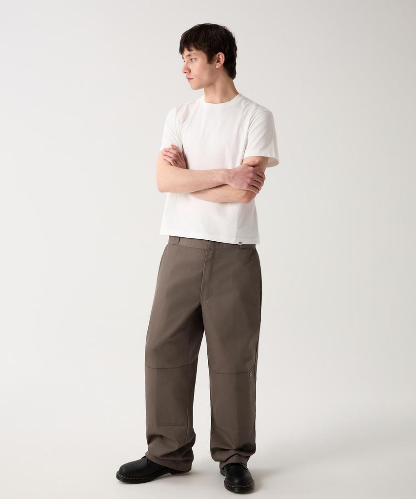 Dickies Double Knee 85283 Loose Fit Work Pants Khaki Brown