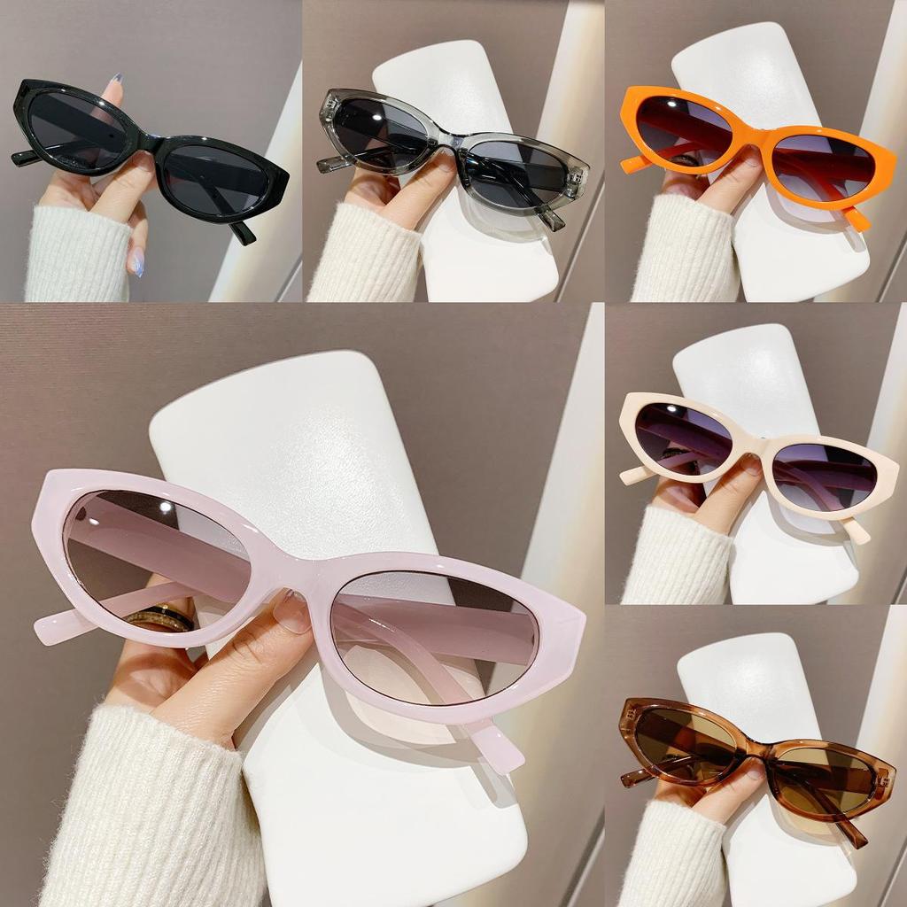 Frame Elegant Lens Cat Eye Sunglasses Women  Summer Outdoor Protection Sun