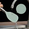 Stainless Steel Handle Silicone Rice Spoon Non-stick Rice Paddle Kitchen Tableware Rice Scoop  Home