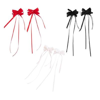 Boucles d'oreilles Nœud Ruban Tendance pour Femmes Modernes Adaptées à Tous les Âges et Toutes les Occasions Utilisation Quotidienne Tenues Élégantes