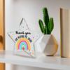 "Helping Me Shine" Teacher Gift - Acrylic Desk Decor for Educators' Milestones