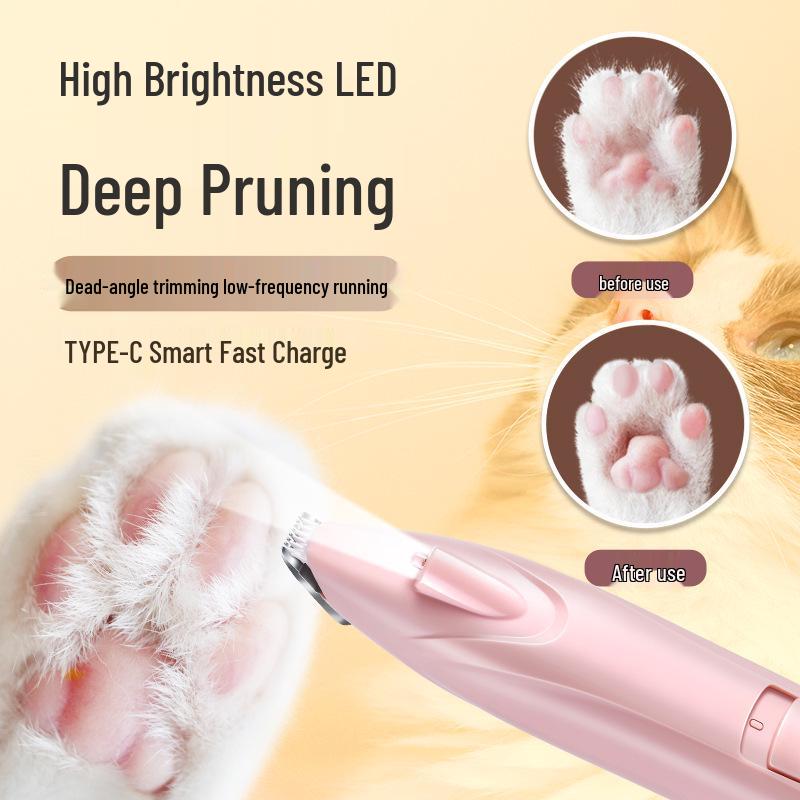 Elektrische Haarschneidemaschine für Haustiere: Katzen- & Hunde-Rasierer, Pfoten-Trimmer, Fußhaarentferner