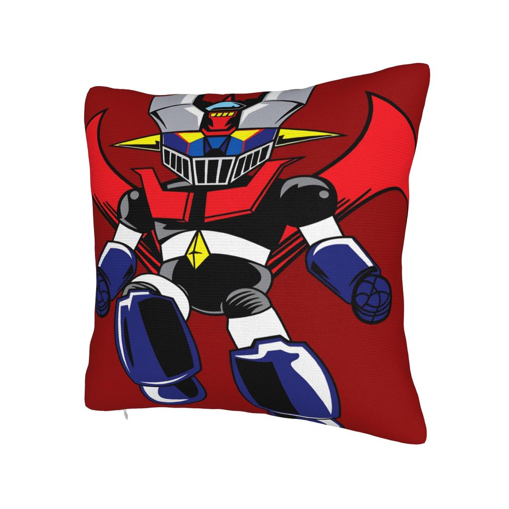 cartoon Rocket Punch Mazinger Z Pillow Cover Soft Cushion Cover Funny Pillow Case For Living Room Chair
